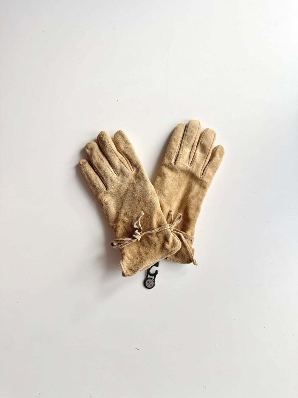 NWT RANKA Tan 100% Suede Leather Gloves, Size S